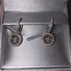 Unstoppable Love™ 5/8 CT. TW Champagne & White Composite Diamond Drop Earrings